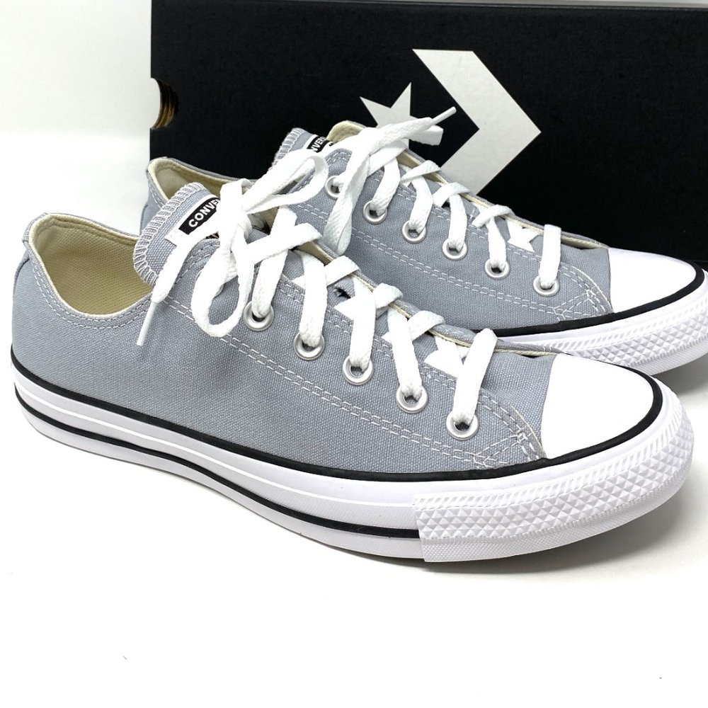 🍃March Sale🍃 Converse CTAS OX Canvas Wolf Gray Low Sneaker Men's Size 166710F - Picture 6 of 10